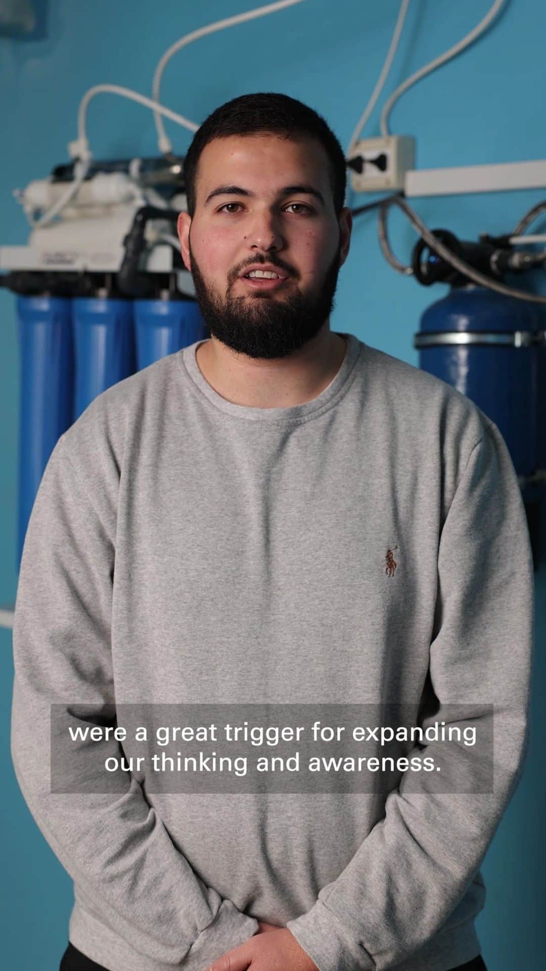 unicefのインスタグラム：「He created a water filtration system that provides clean water at a low cost in his village.  See how UNICEF helped Labib Sleiman from Lebanon with his innovation.」
