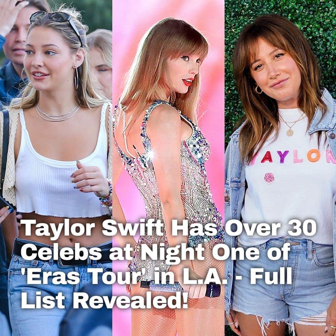 Just Jaredさんのインスタグラム写真 - (Just JaredInstagram)「Taylor Swift's first show of the Eras Tour in Los Angeles is a star-studded event with over 30 celebs in the crowd and we have a recap of where everyone sat in the stadium. All the details at the LINK IN BIO!  #TaylorSwift #ErasTour Photos: Getty, Backgrid」8月4日 14時46分 - justjared