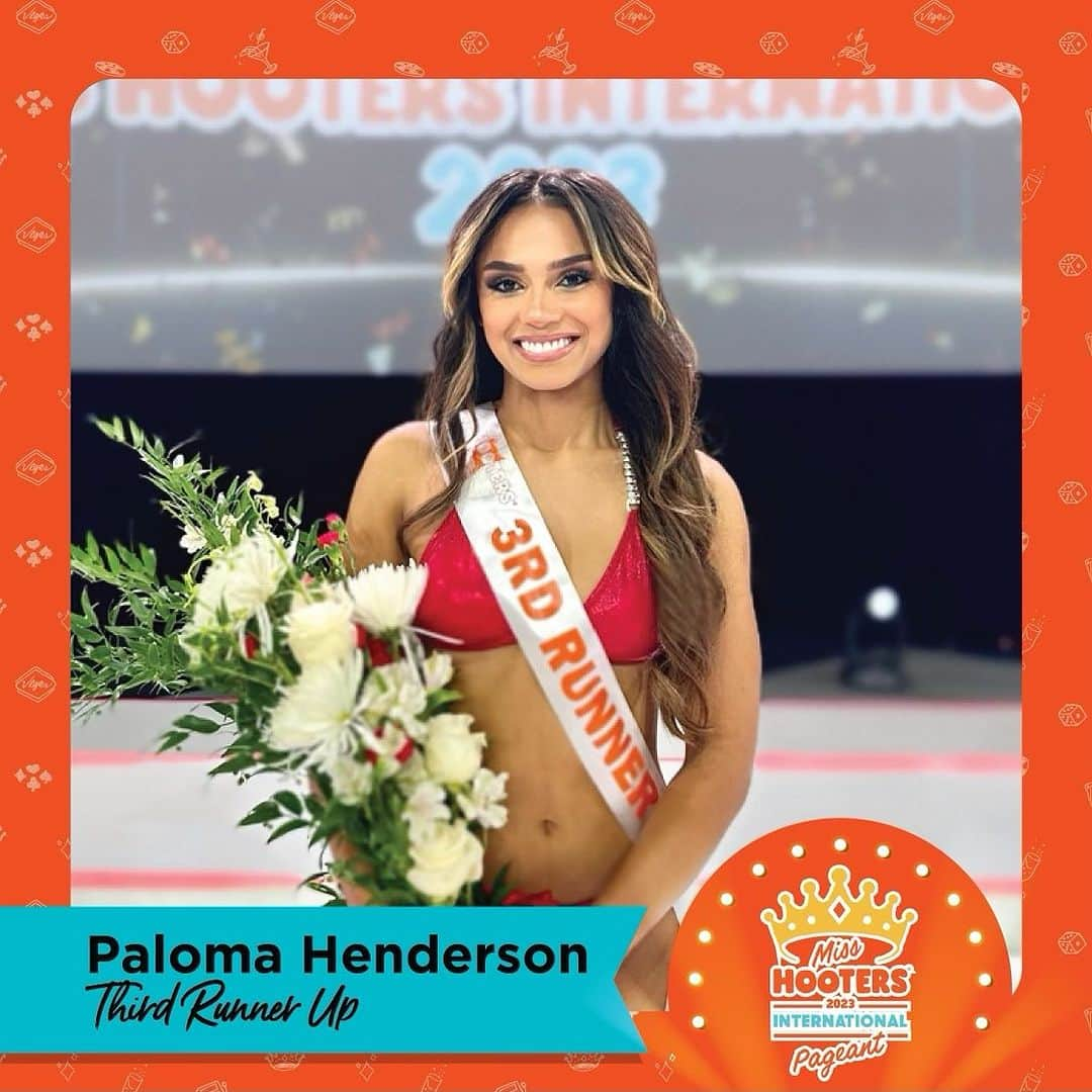 Hootersさんのインスタグラム写真 - (HootersInstagram)「Introducing your 2023 Miss Hooters International, Emily Johnson from Orange Park, FL!   First runner up: Cassidy Marginean from Dallas, TX  Second runner up: Sophia Zullo from Mason, OH  Third runner up Paloma Henderson from Atlanta, GA  Fourth runner up Aly Vargas from Pensacola, FL   Miss Photogenic: Cassidy Marginean from Dallas, TX  Miss Congeniality: Roisin Leach from Liverpool, England Fan Favorite: Lindsay Lynch from Merrillville, IN  Congratulations to all the beautiful ladies who competed. Already counting down the days until next year!」8月4日 15時05分 - hooters