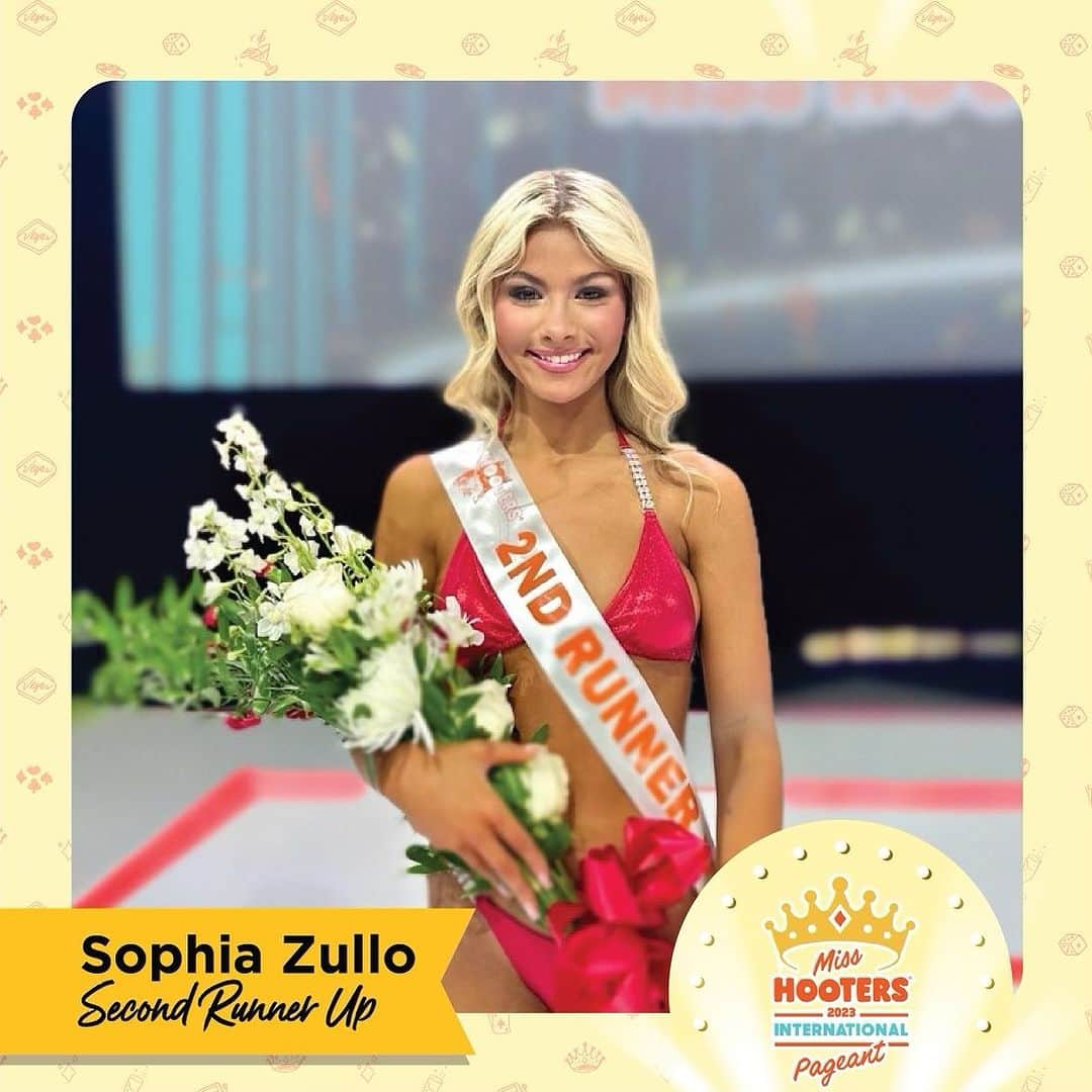 Hootersさんのインスタグラム写真 - (HootersInstagram)「Introducing your 2023 Miss Hooters International, Emily Johnson from Orange Park, FL!   First runner up: Cassidy Marginean from Dallas, TX  Second runner up: Sophia Zullo from Mason, OH  Third runner up Paloma Henderson from Atlanta, GA  Fourth runner up Aly Vargas from Pensacola, FL   Miss Photogenic: Cassidy Marginean from Dallas, TX  Miss Congeniality: Roisin Leach from Liverpool, England Fan Favorite: Lindsay Lynch from Merrillville, IN  Congratulations to all the beautiful ladies who competed. Already counting down the days until next year!」8月4日 15時05分 - hooters