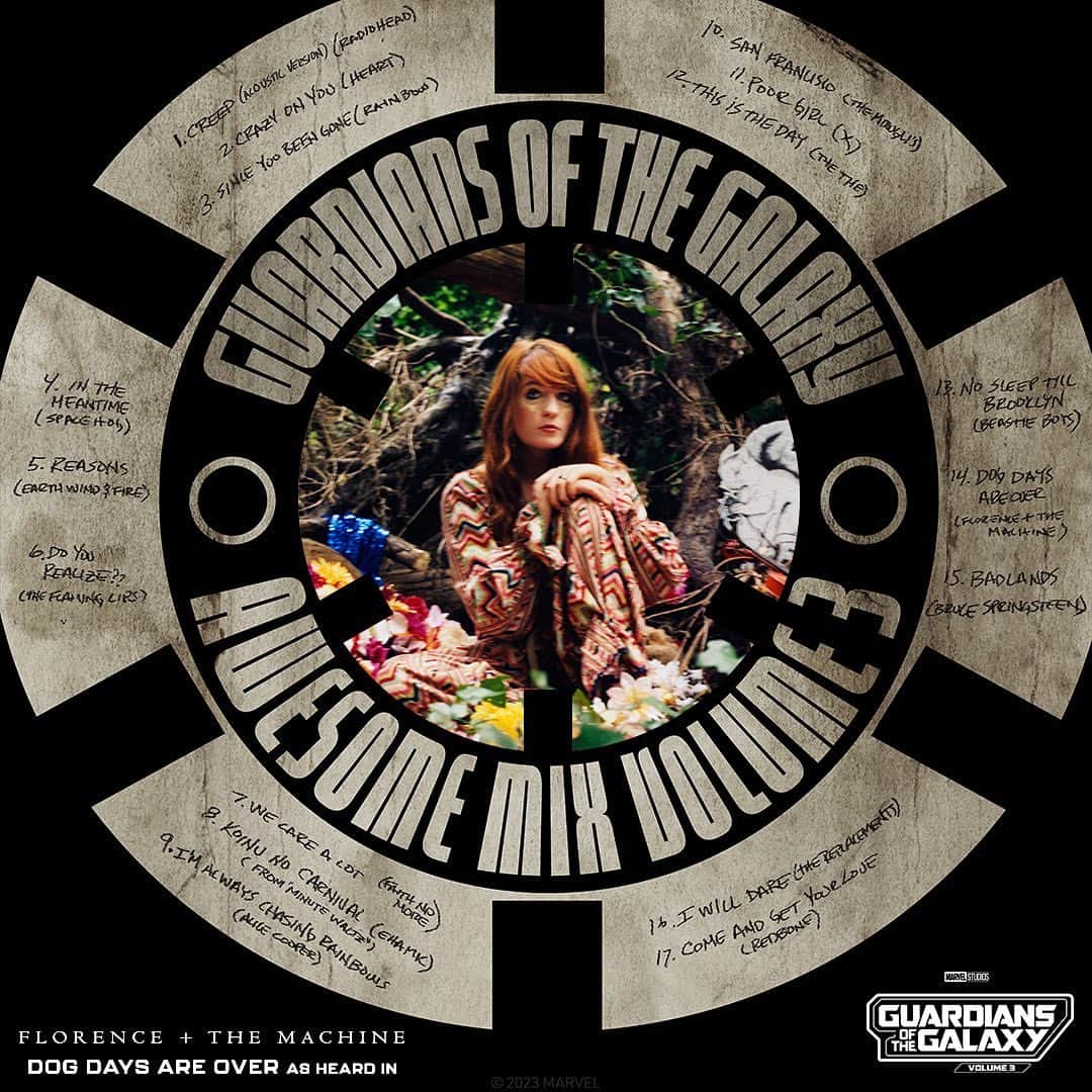 フローレンス・アンド・ザ・マシーンさんのインスタグラム写真 - (フローレンス・アンド・ザ・マシーンInstagram)「Listen to 'Dog Days Are Over' on the Guardians of the Galaxy Vol 3 Soundtrack ✨」8月5日 0時53分 - florenceandthemachine
