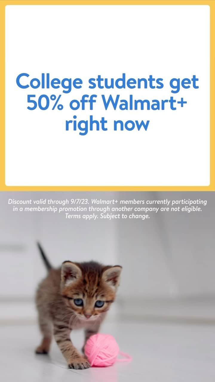Wal-Mart Stores, Incのインスタグラム：「College move-in checklist: Get 50% off a membership with Walmart+ Student. Then get the rest of your list. (Link in bio.) #BacktoCollege #MoveInDay」