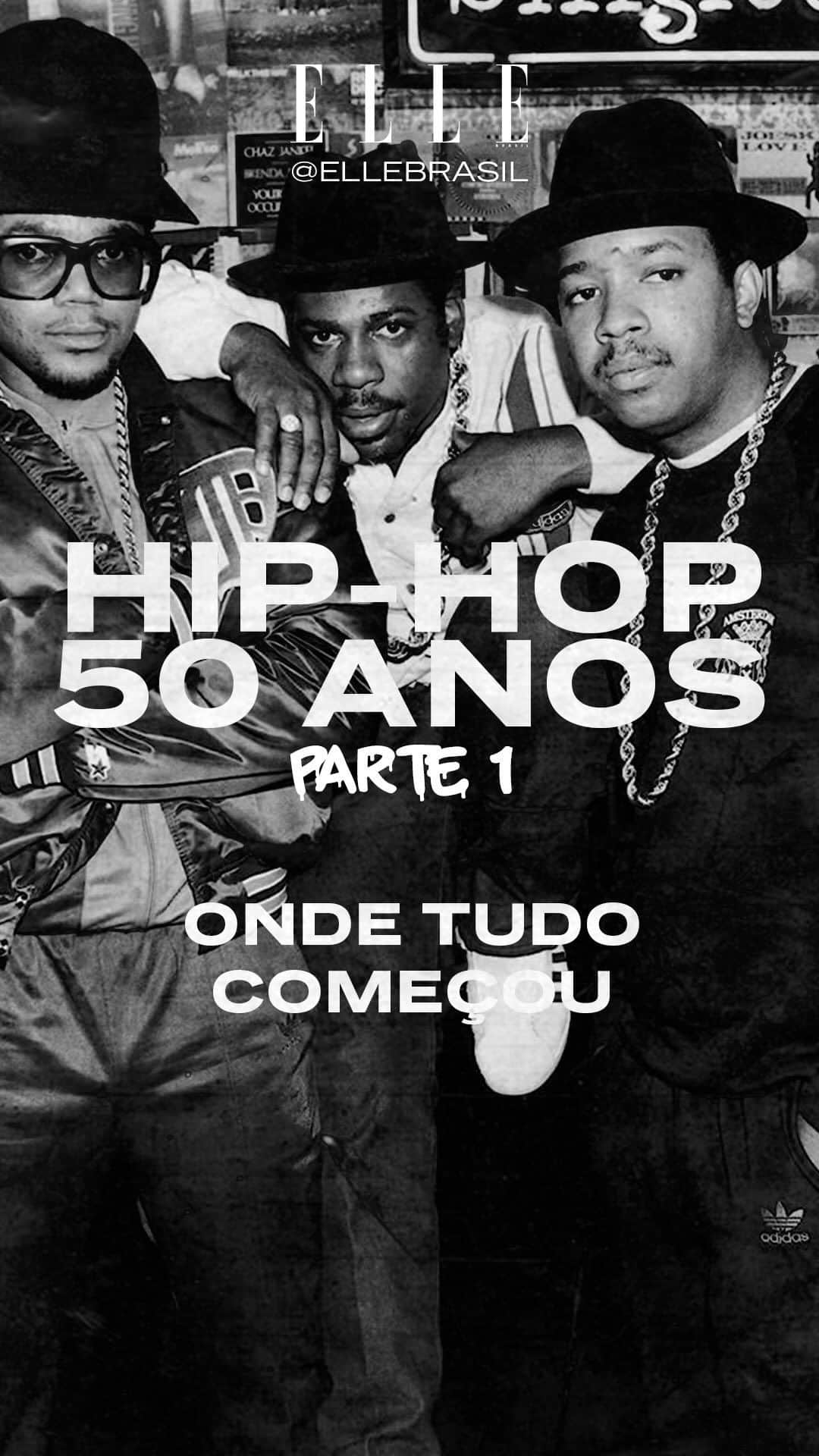ELLE Brasilのインスタグラム：「Começam aqui as comemorações aos 50 anos do hip-hop! Você conhece a história do movimento musical e cultural que mudou as regras do jogo a partir dos anos 1970? No vídeo acima, @isisvergilio conta tudo sobre essa história no primeiro episódio de um especial sobre o assunto, que será lançado toda sexta-feira de agosto nas redes sociais da ELLE Brasil. Fique de olho, não dá pra perder! (vídeo: @ricardojfer / roteiro: @isisvergilio e @real_bigboss)」
