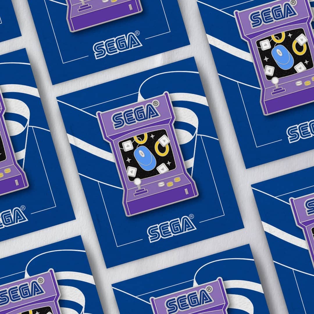 のインスタグラム：「Coming to @gamescom? Don’t forget to visit the SEGA booth and get one of our exclusive pins! (they have glitter!! 😍)  Only available there, don’t miss your chance 👀」