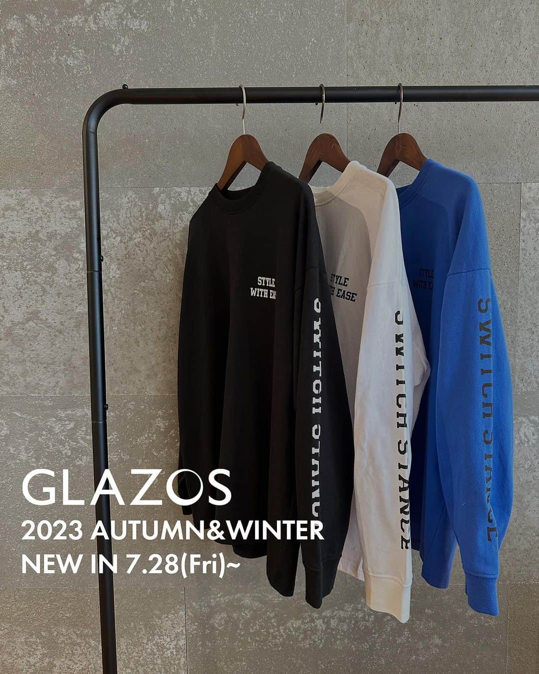 GLAZOSのインスタグラム：「@glazos_official ⇦🍂GLAZOS秋冬新作のご紹介⛄  暑い日が続いておりますが、 GLAZOSでは2023秋冬の新作予約アイテムもアツいです🔥  今回は長袖Tシャツアイテムをご紹介！！  袖ロゴ&ビッグシルエットでストリート感あふれるデザインで、 着るだけで周りと差がついちゃいます✨ USA天竺素材なのでしっかりめでヘタリにくいのもポイント💪 袖リブ付きなので大きめを買ってもすぐに着られるので、長くご着用頂けます☺️  ✔️着用アイテム詳細は画像をタップしてCheck！  ▼掲載アイテム ーーーーーーーーーーーーーーーーーーーーーーーーーー 商品名:USAコットン・袖ロゴプリントビッグTシャツ 通常価格:1,980円 品番: 3733221 ーーーーーーーーーーーーーーーーーーーーーーーーーー  ▼Model size ーーーーーーーーーーーーーーーーーーーーーーーーーー 2、3枚目/身長158cm、体重35kg　着用サイズ：160cm 5枚目/身長159cm、体重41kg　着用サイズ：160cm ーーーーーーーーーーーーーーーーーーーーーーーーーー  #glazos #グラソス #中学生コーデ #中学生男子 #小学生コーデ #小学生男子 #お洒落さんと繋がりたい #男の子ママ #子供服 #ストリート #ストリート男子 #スケーターコーデ #ストリートコーデ #スケボー #メンズ服 #メンズコーデ #fashion #mensclothing #coordinate #おでかけコーデ #今日の服 #プチプラコーデ #シンプルコーデ #秋コーデ #秋ファッション #カジュアルコーデ #秋服 #おしゃれ #長袖Tシャツ #袖ロゴ」