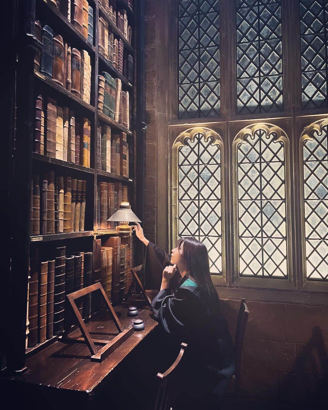 のインスタグラム：「2023/08/04 ホグワーツの図書室  #ハリーポッタースタジオツアー」