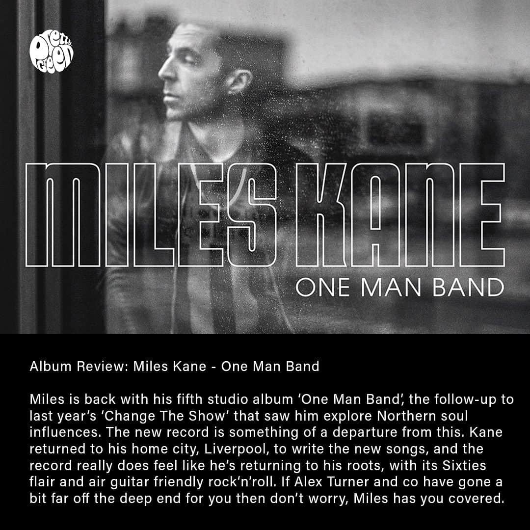 プリティグリーンのインスタグラム：「New for the weekend, Miles Kane’s fifth studio album ‘One Man Band’ - verdict? Let us know in the comments. #prettygreen」
