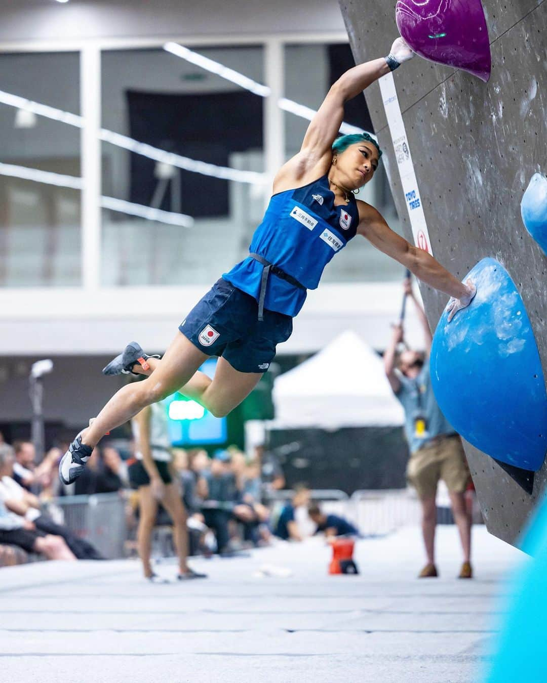 野中生萌のインスタグラム：「Unfortunately, I missed the bouldering semifinal. But I know I can do better, I feel strong, and I know there’s still a chance. Focus is already on the next! 🔥🔥😈 Photo by @janvirtphotography」