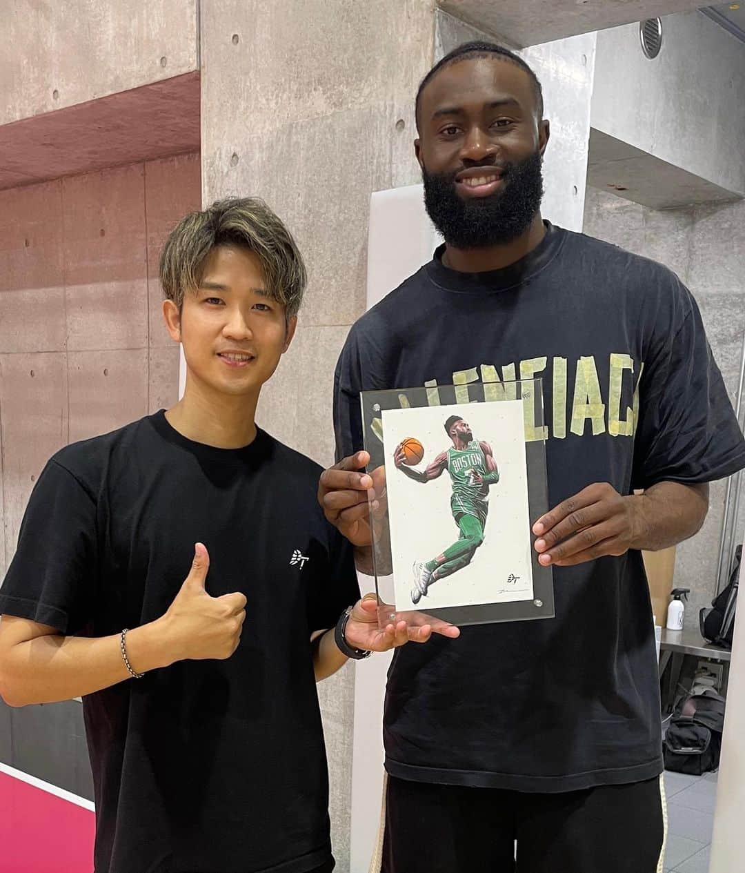 田村大のインスタグラム：「Welcome to 🇯🇵  Jaylen Brown @fchwpo  ・ #jaylenbrown」