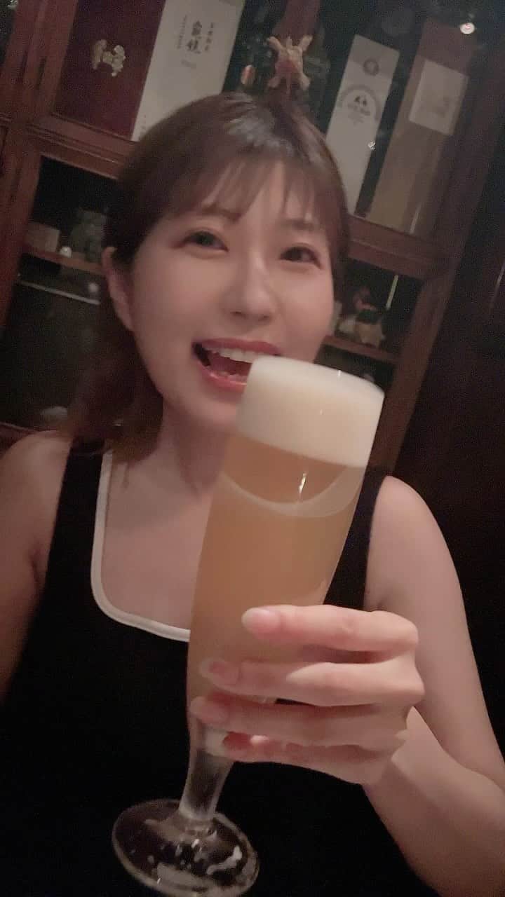 天野麻菜のインスタグラム：「ビール女子。3559」