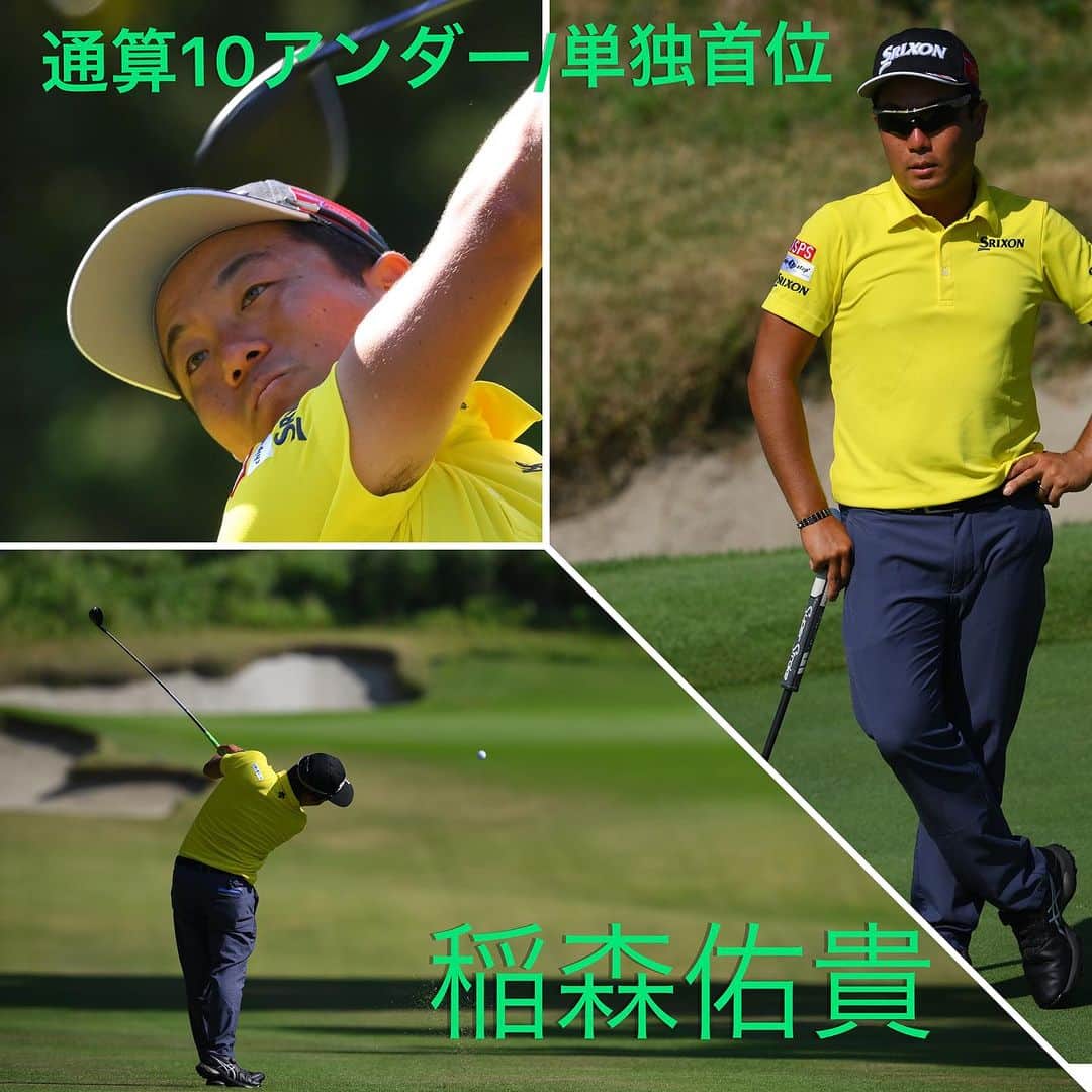  JGTO 男子プロゴルフツアーのインスタグラム：「『横浜ミナト Championship ～Fujiki Centennial～』第2ラウンド⛳️ 稲森佑貴が通算10アンダーで2位に2打差の単独トップで明日からの決勝ラウンドを迎えます❗️💪  明日のムービングサタデーにご注目ください‼️😊  #jgto #golftournament #男子ゴルフ #横浜ミナトチャンピオンシップ　#横浜カントリークラブ  #稲森佑貴」
