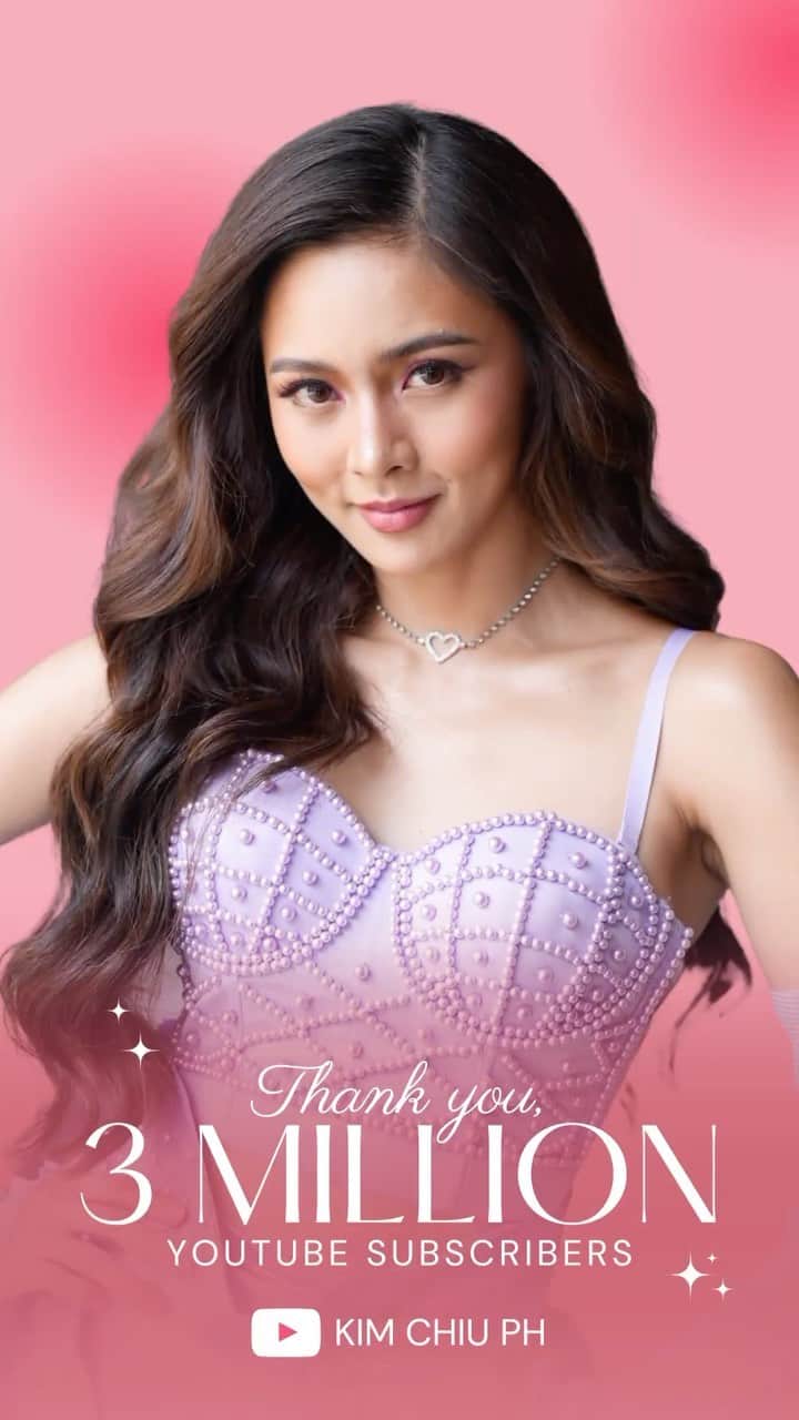 Kim Chiuのインスタグラム：「Happy 3 million Subscribers on Youtube!❤️🥳💕 YAY!!!!❤️ thank you so much for all the love and time to watch my vlogs and for subscribing. Sorry for being MIA lately on my channel, but I promise to be back for more life updates and whereabouts !!!💕 Again, Thank you so much, everyone!!!😘 𝐊𝐈𝐌 𝐂𝐇𝐈𝐔 𝐏𝐇  Any vlog suggestions you want to see on my channel?… comment below!!!😁」