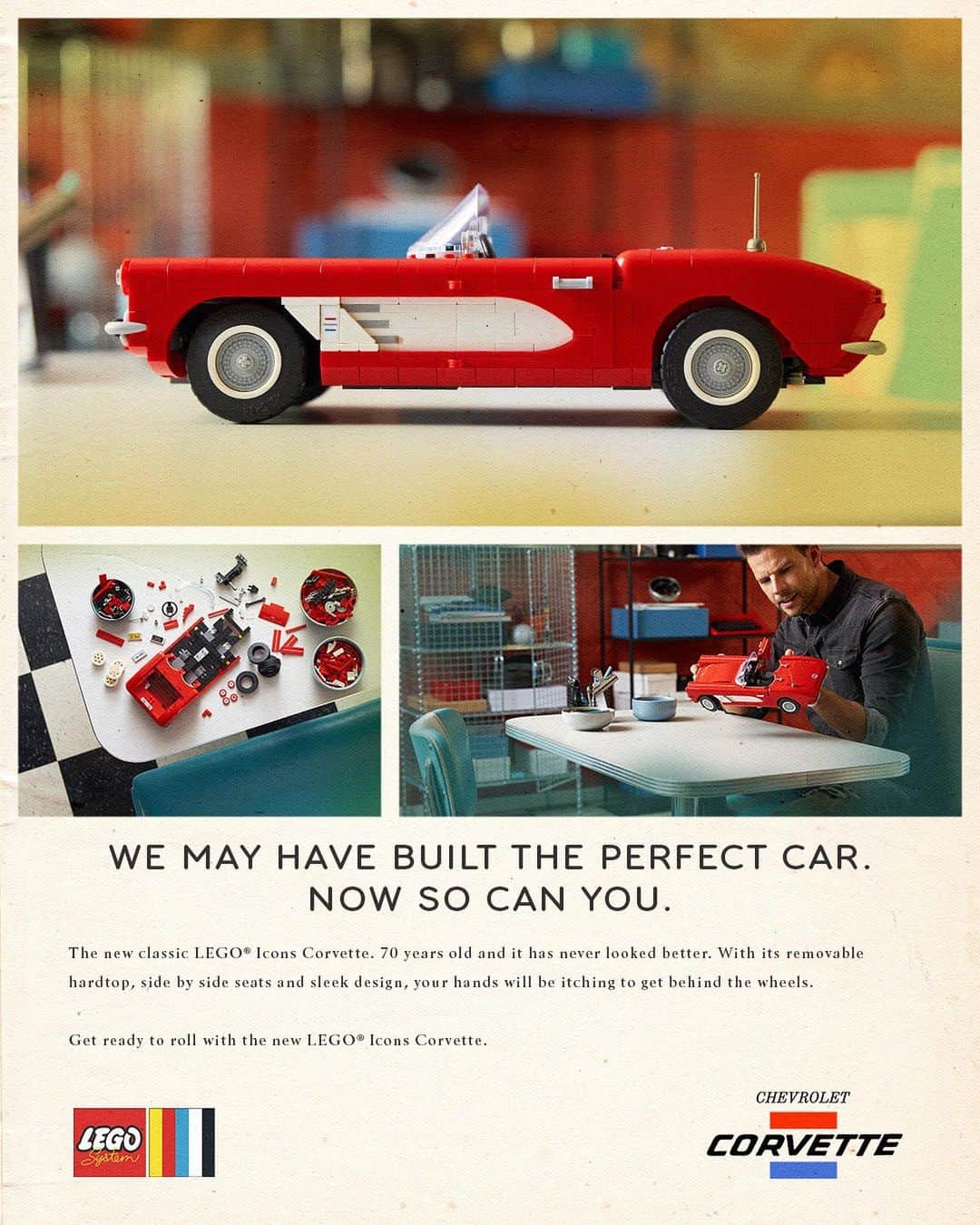Corvetteさんのインスタグラム写真 - (CorvetteInstagram)「An iconic American car could be rolling up to a shelf near you… This, is the new LEGO Icons @corvette    #Corvette」8月4日 21時56分 - corvette