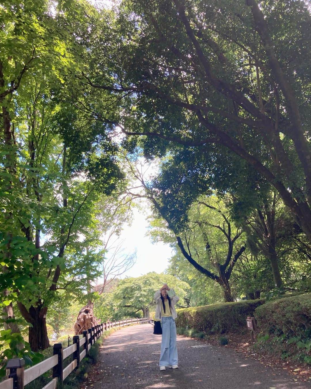 上埜れのんさんのインスタグラム写真 - (上埜れのんInstagram)「•*¨*•.¸¸☆*･ﾟ  昨日載せた写真は 行ってみたかった新宿御苑🌳  少し前に行ったので、 暑かった☀️けど 綺麗な景色の写真をたくさん撮ったよ♡♡  綺麗に撮れました📸💚💚  #公園#散歩#新宿御苑 #小学生女子#女の子コーデ」8月4日 22時11分 - xxrenonxx