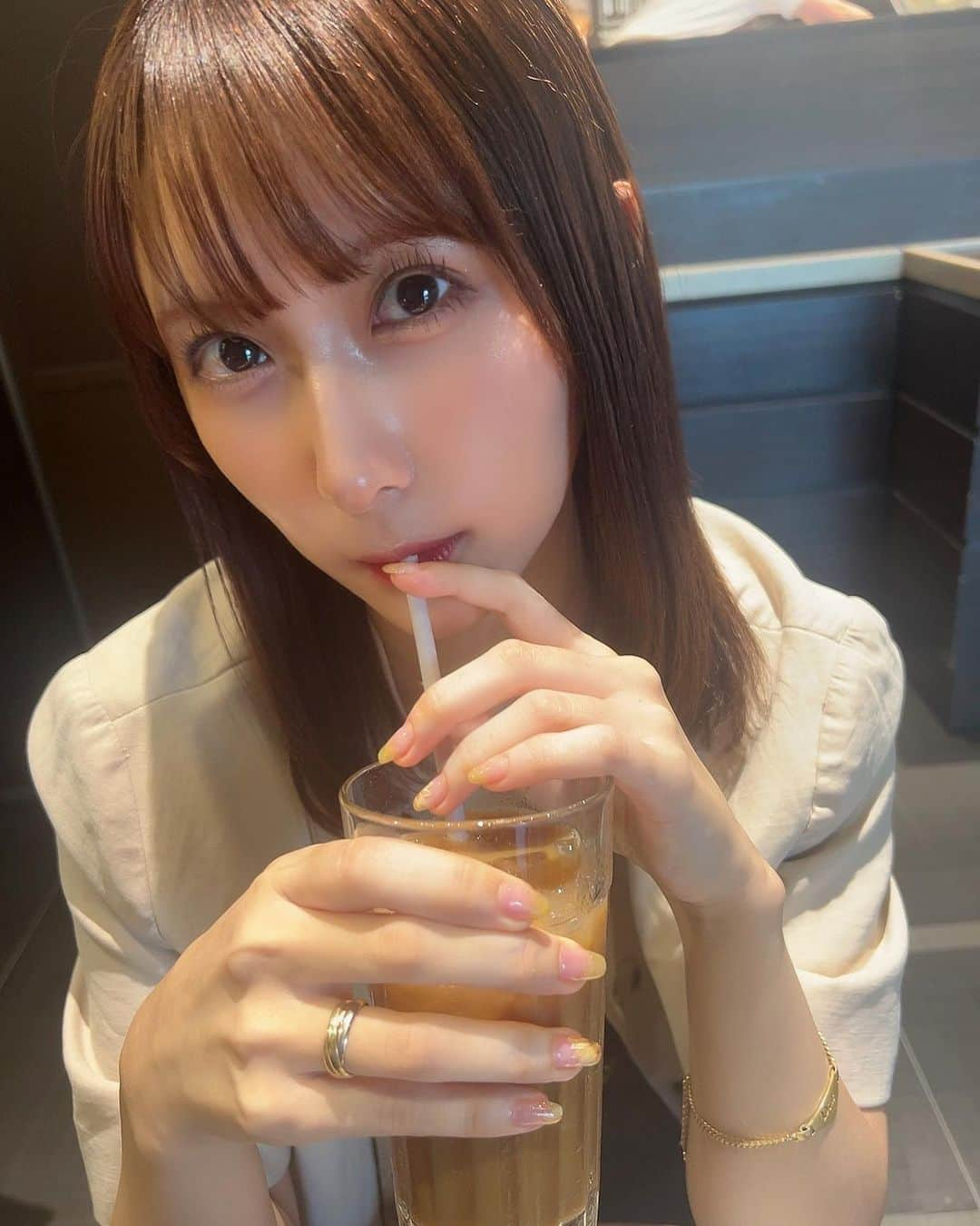 明石奈津子のインスタグラム：「* ふふふ💕☕️💕」