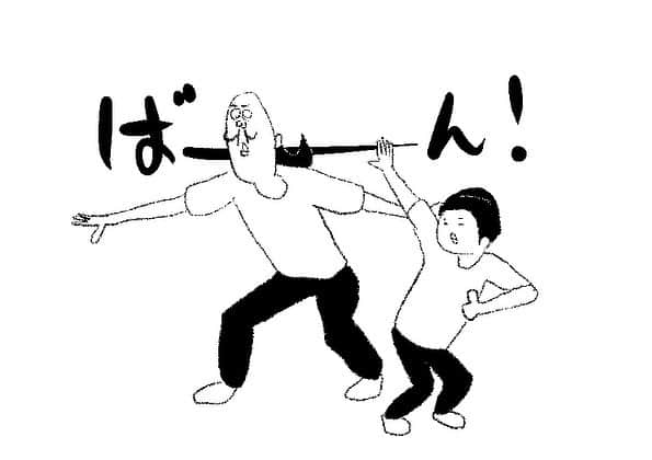 ケイタイモのインスタグラム：「2023/8/4 家も頑張れお父ちゃん！1865話 #マンガ #インスタ漫画 #育児漫画 #日常漫画 #instacomics #子育て #3姉弟 #ケイタイモ #keitaimo」