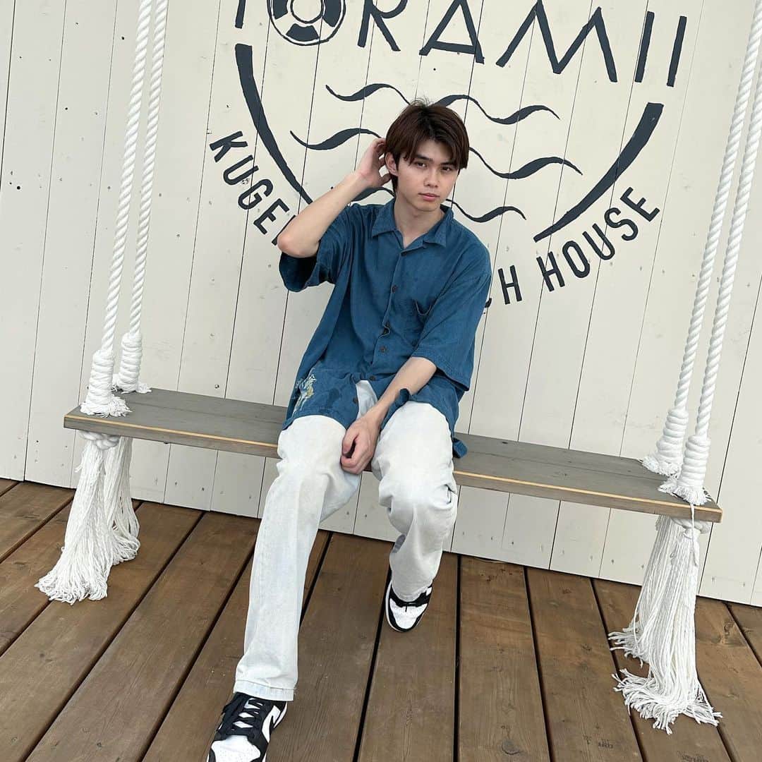 一ノ瀬将飛のインスタグラム：「もう本当に最近暑いですな..☀️ 海に行きたくなる暑さしてるよね🌊 みんなの夏休みはどうやって過ごしますか！？🎆👘 #一ノ瀬将飛」