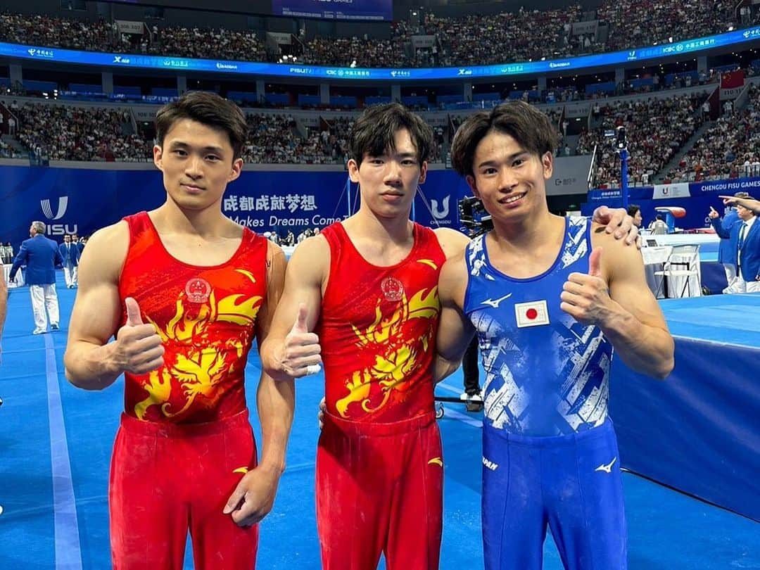 萱和磨さんのインスタグラム写真 - (萱和磨Instagram)「個人総合で銅メダルを獲得しました🥉 最後まで諦めず自分に勝ちました。 明日の種目別決勝もいつも通り頑張ります！ I got bronze medal in all-around final.  I won myself.  I will do my best as always tomorrow. #chengdu2021  #teamjapan」8月4日 23時13分 - kazuma_kaya