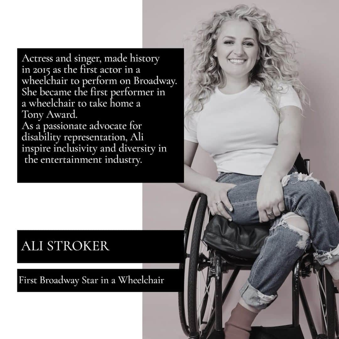 ベダ&カンパニーのインスタグラム：「Uncover the remarkable story of Ali Stroker, the first wheelchair user to win a Tony Award. Her inspiring journey and commitment to inclusivity will captivate you. 🎭💫  Quote: "I realized that you don't have to be perfect to be a role model. You can be yourself and still be inspiring to other people." - Ali Stroker  #bedatandco #womenofcharacter #AliStroker #BroadwayStar #Trailblazer #invlusivityactor #InclusivityChampion #InspiringJourney #TonyAwardWinner」