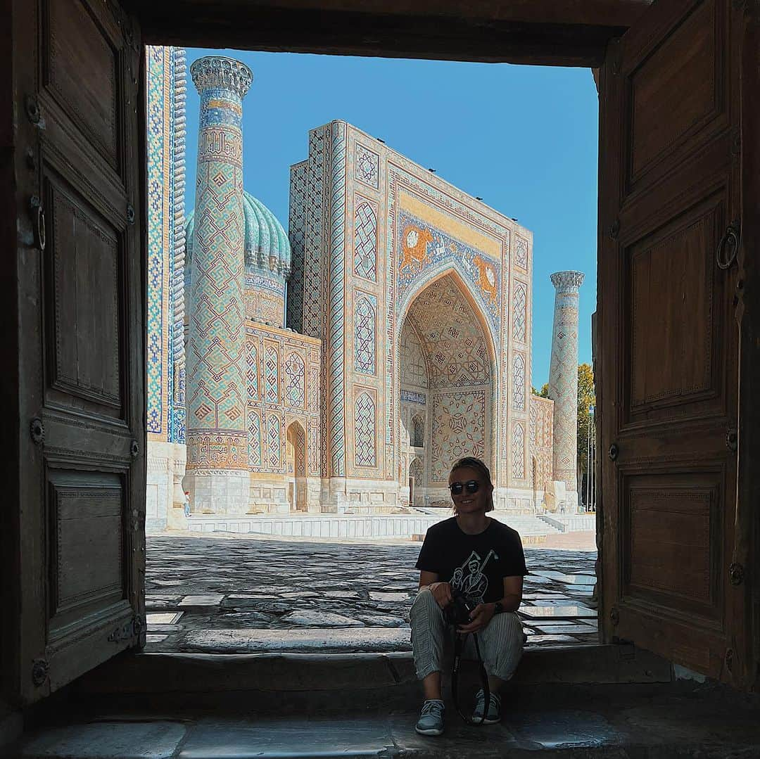 Dinara Mirtalipovaさんのインスタグラム写真 - (Dinara MirtalipovaInstagram)「Beautiful Samarkand 💙」8月4日 23時55分 - mirdinara