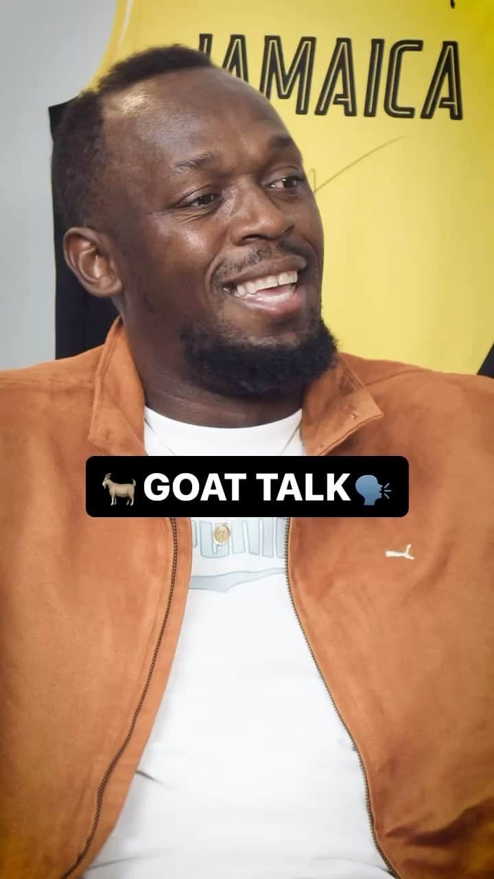 ウサイン・ボルトのインスタグラム：「Reminiscing with the GOAT 🐐 @usainbolt   Check out the full interview in the link in bio.   #ForeverFaster」