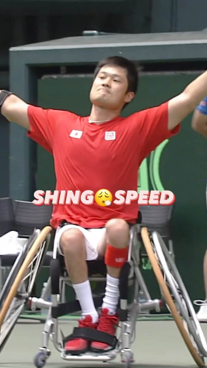 国枝慎吾のインスタグラム：「Sensational @shingokunieda 😳🇯🇵  #WheelchairTennis」