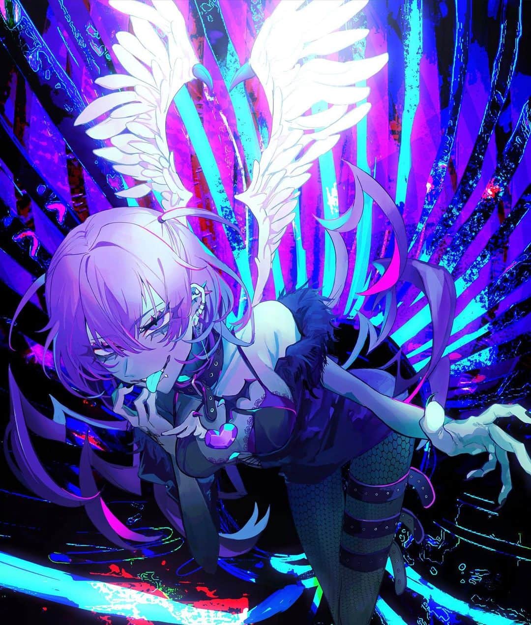 くろうめのインスタグラム：「フレイラヴィランゼ / 鳴花ミコト  動画とイラスト担当させて頂きました。 よろしくお願いいたします🧬 niconico：bit.ly/3OFw4bY Youtube：bit.ly/3KsQbb7   #イラスト  #illustration  #artwork」