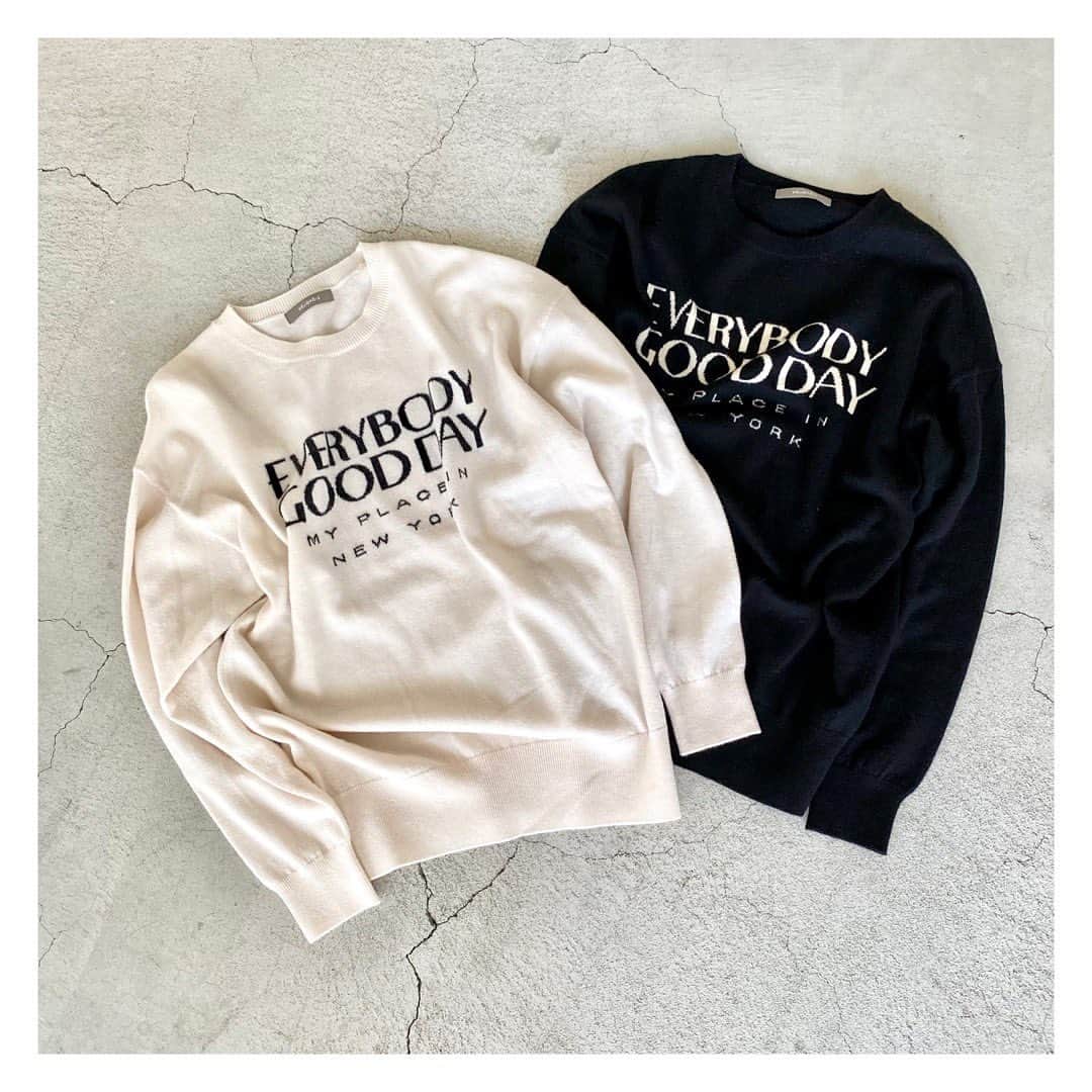 エリオポールのインスタグラム：「【2023 AUTUMN COLLECTION PRE-ORDER】 HÉLIOPÔLE秋の新作の先行予約受付中   ＜INTARSIA LOGO KNIT ＞ Ref: 13003092036HN 20,900 yen Color: OFF WHITE / BLACK Size: 38 毎年大好評のインターシャニット。 ロゴがキャッチーで1枚で着ても、アウターインしても様になるデザインです。  @heliopole_official #HELIOPOLE  #エリオポール」