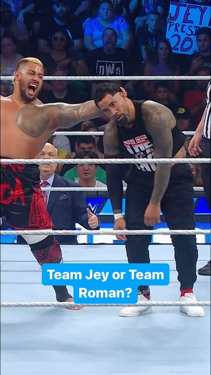 WWEのインスタグラム：「Is this a preview of what’s to come tomorrow at #SummerSlam?! #SmackDown」