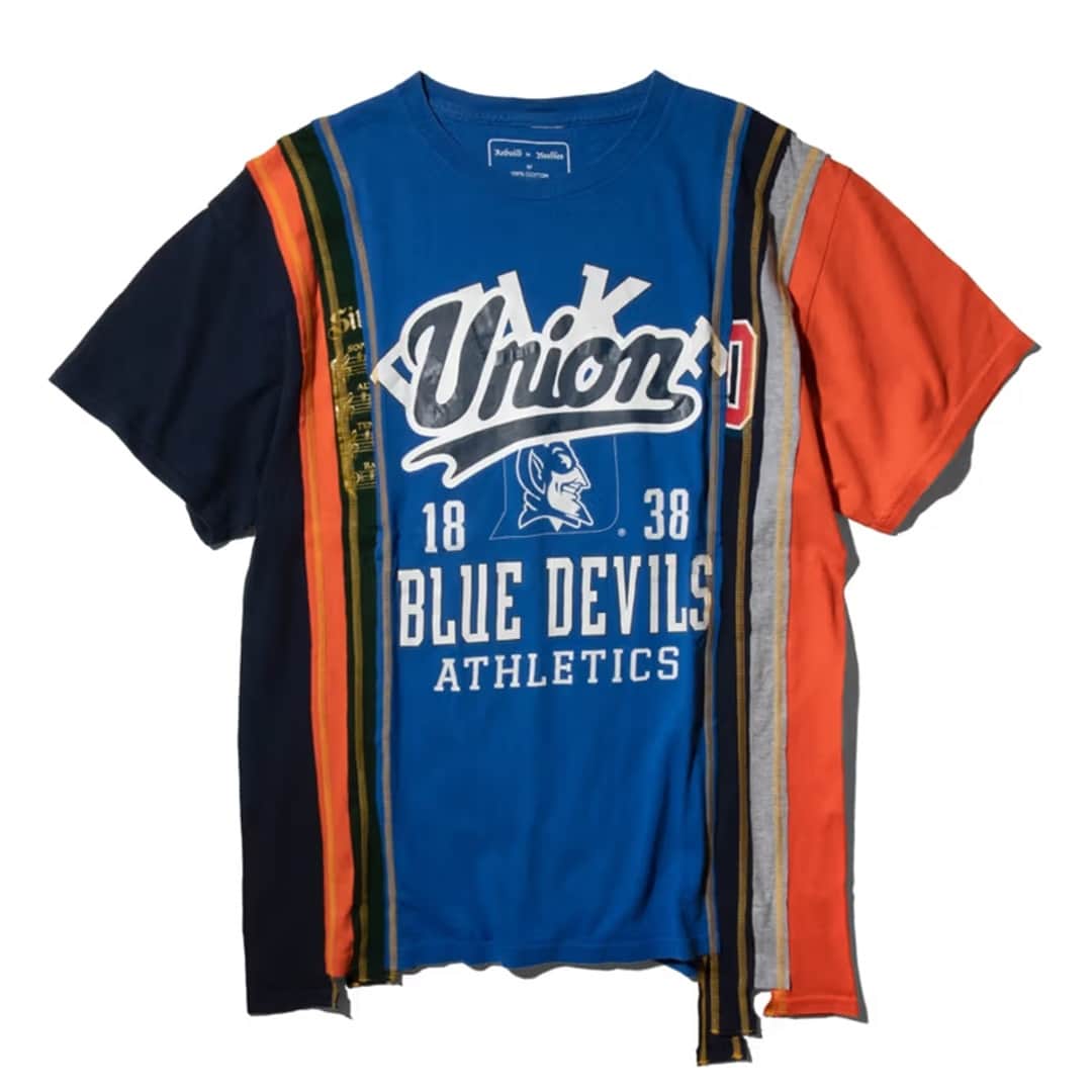 HYPEBEASTさんのインスタグラム写真 - (HYPEBEASTInstagram)「@hypebeaststyle: @unionlosangeles and @needles.jp are continuing their longstanding friendship by aligning UNION and NEELDES’ Rebuild by NEEDLES sublabel on a batch of tees.⁠ ⁠ Crafted for UNION TRUNK SHOW, the new range of tees sees the label’s signature rebuilt styling across a selection of multicolored tees. Appearing in the offering are tees that utilize DUKE’s Blue Devils Athletics, the University of Washington, the United States Naval Academy and more.⁠ ⁠ Priced at approximately $92 USD each, the UNION x Rebuild by NEEDLES for UNION TRUNK SHOW collaboration is set to release on Monday, August 7.⁠ Photo: UNION」8月5日 4時05分 - hypebeast
