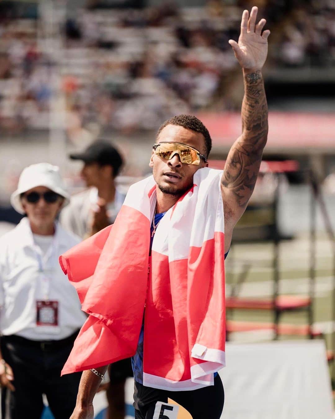 アンドレ・ドグラスのインスタグラム：「Mixed emotions last weekend… Thank You Vancouver for all the love and support 🙌🏽. It has been 4 years since the last time I got to run on home soil… how I missed the feeling. See y’all next year in Montreal 🙏🏽✌🏽🇨🇦  #ADG💫」