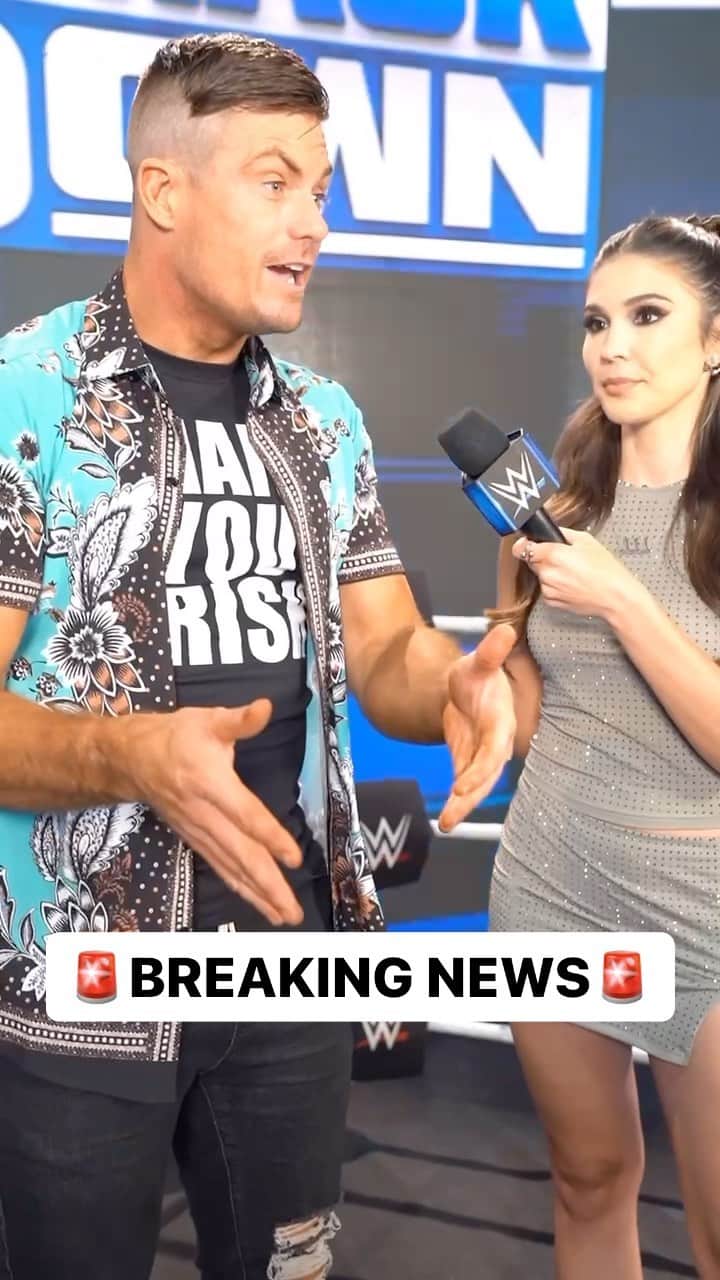 WWEのインスタグラム：「@graysonwallerwwe just scored two HUGE guests for the #GWEffect TONIGHT on #SmackDown 👀」