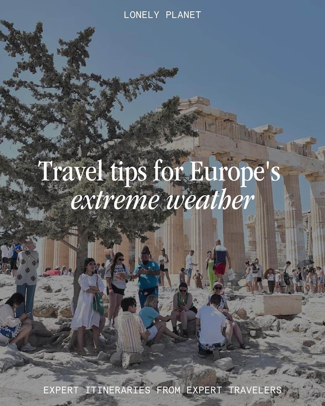 Lonely Planetのインスタグラム：「"Expect the unexpected" - we got the scoop from colleagues living across Europe on this freakishly (and worryingly) hot summer. Travelers, be prepared for extreme weather conditions, from high temperatures to excessive rain and winds 🗺️🥵 Link in bio for the full story 🔗」