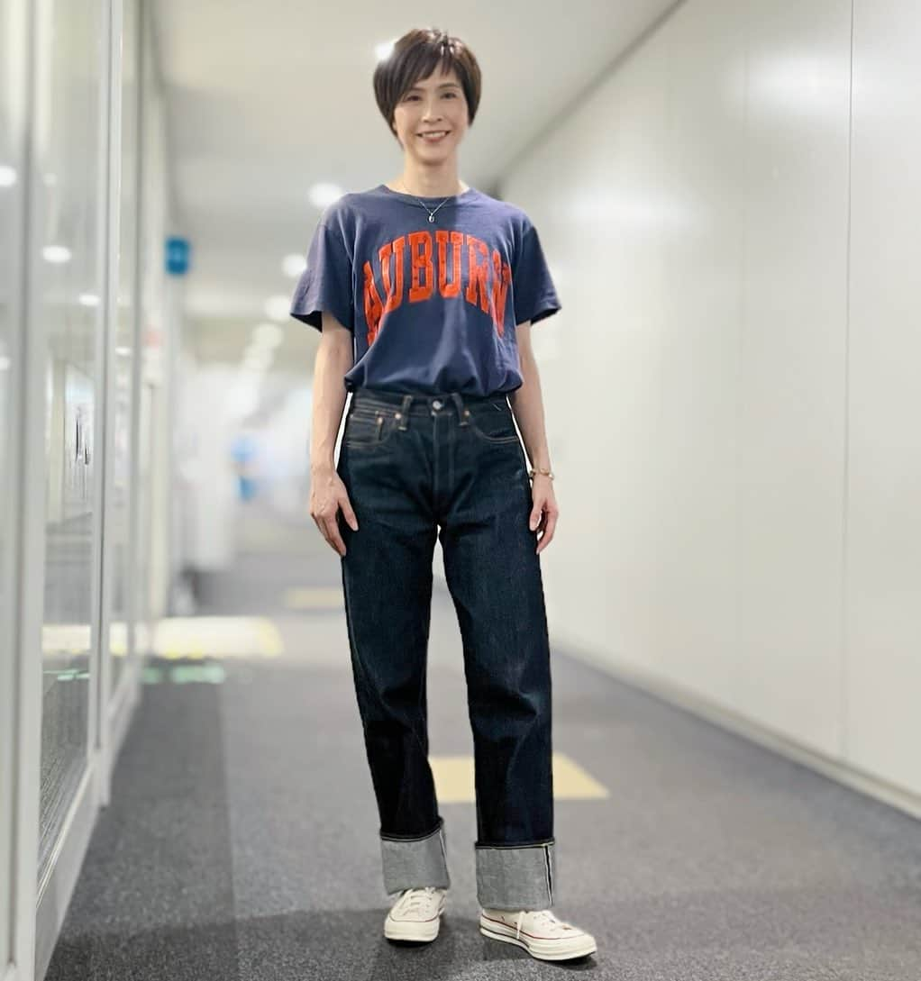 今村涼子さんのインスタグラム写真 - (今村涼子Instagram)「#古着コーデ#古着tシャツ  #アメカジコーデ  #シュガーケーン#sugarcane #大人古着#大人古着女子」8月5日 19時42分 - ryoko.imamu