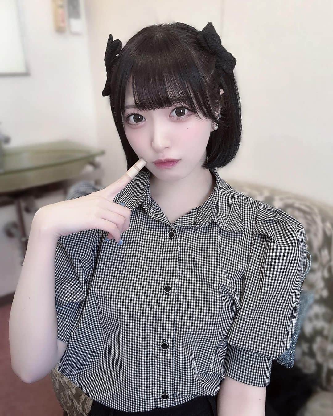 相笠萌のインスタグラム：「ちゅーする❔」