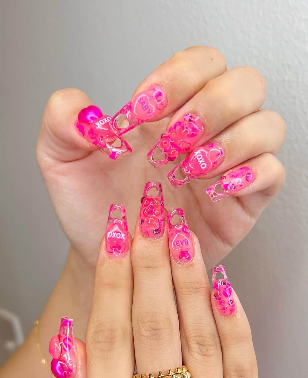 Britney TOKYOのインスタグラム：「Pink Jelly🧸💖 @mariaylee   Use💅🏻 @pregelusa S065」