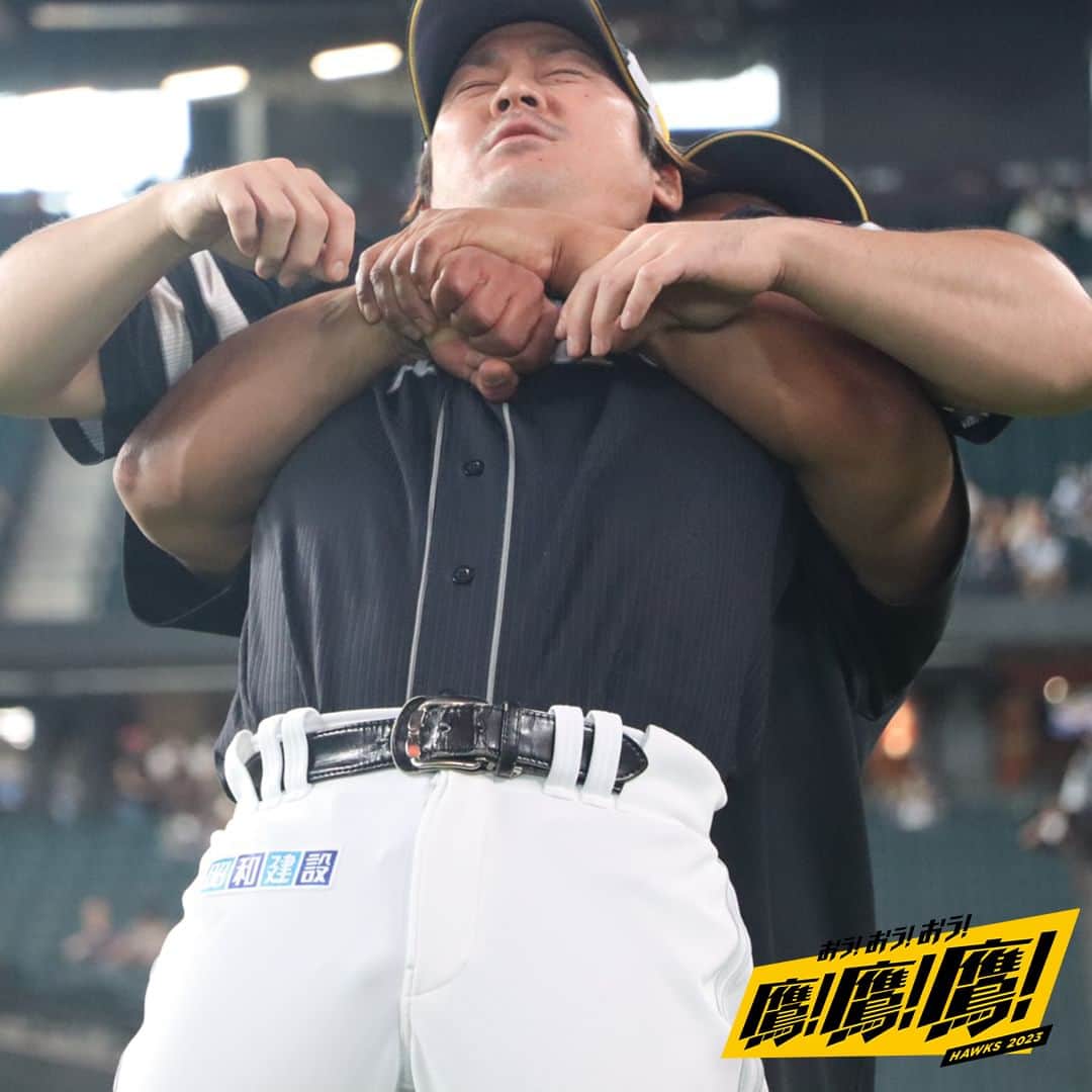 のインスタグラム：「#practicephoto #2023年8月5日 #vs北海道日本ハムファイターズ #エスコンフィールドHOKKAIDO #softbankhawks #ホークス #sbhawks #鷹鷹鷹」