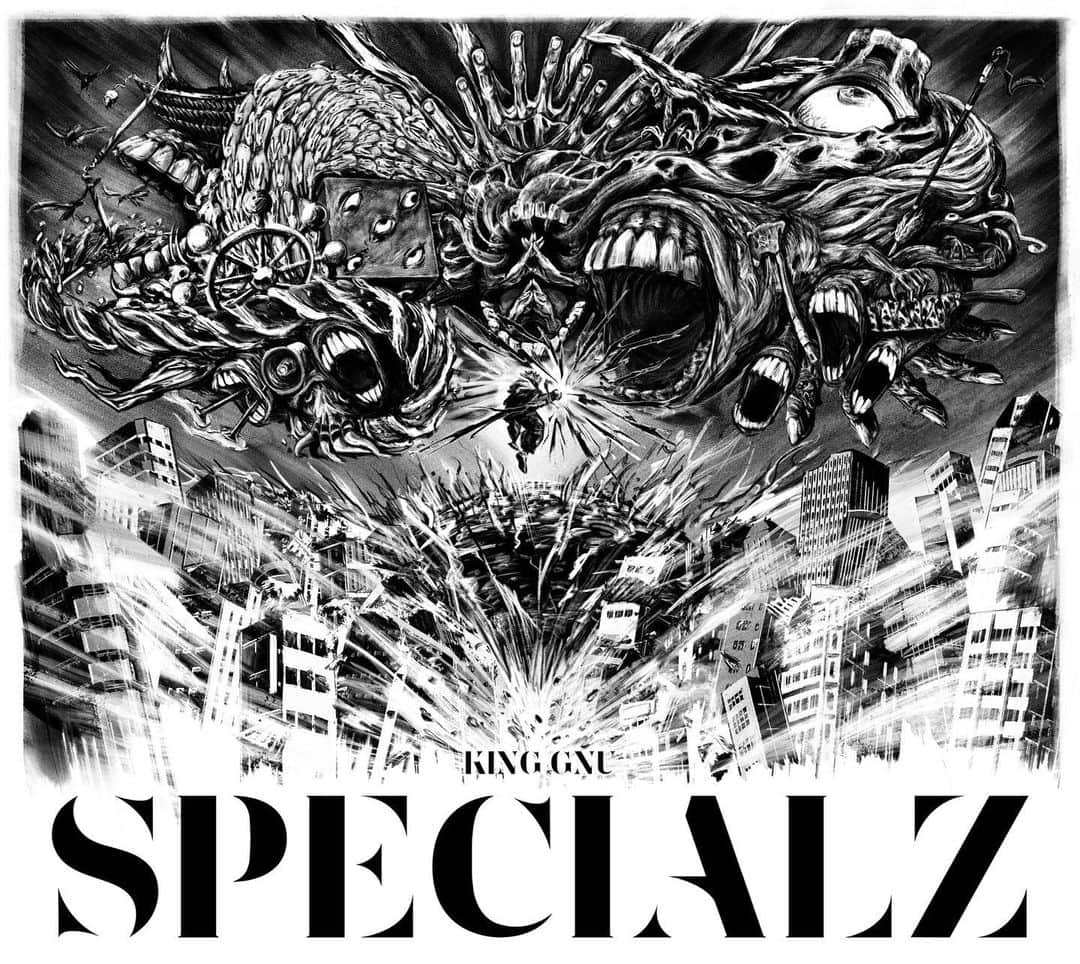 井口理のインスタグラム：「King Gnu New Single 「SPECIALZ」 9/6 Release.  アニメ『呪術廻戦』渋谷事変のオープニングテーマです。アニメと合わせてお楽しみに。」