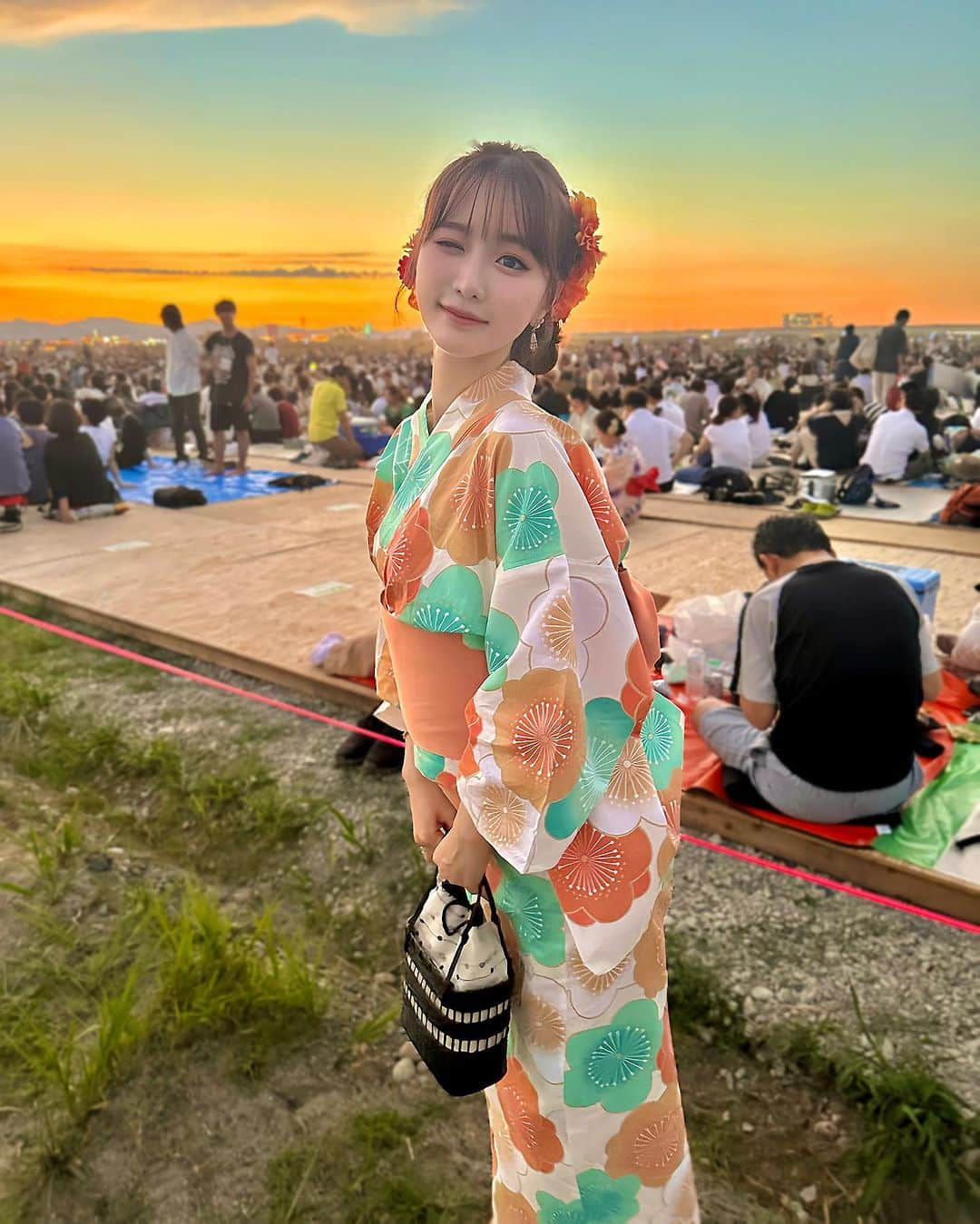 Sarraさんのインスタグラム写真 - (SarraInstagram)「長岡花火大会🎆 綺麗な花火をダイナミックに見れて本当に感動💓本当に来れて幸せでした🥺✨ . . . . #長岡花火#長岡花火大会#長岡花火2023#新潟#新潟観光#新潟イベント#新潟旅行#新潟市#長岡#長岡市#浴衣#浴衣ヘアアレンジ#花火大会#花火#花火大会デート#浴衣ヘア#浴衣女子#浴衣コーデ#浴衣美人#浴衣レンタル#浴衣デート#浴衣帯結び#浴衣コーディネート#浴衣着付け#フェニックス#平原綾香#hanabi#fireworks#firework#nagaoka」8月5日 15時13分 - sarra31247