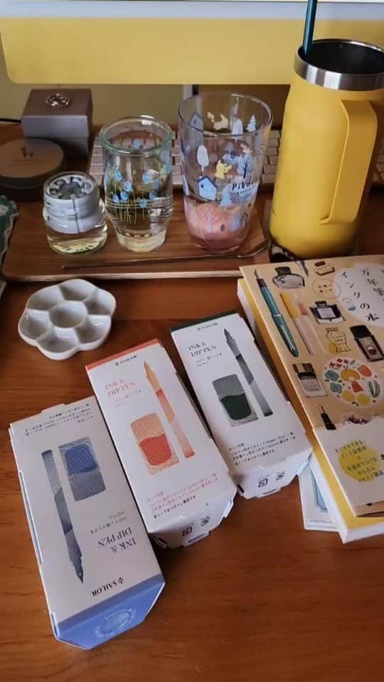 mizutamaのインスタグラム：「8/5 インク遊び」