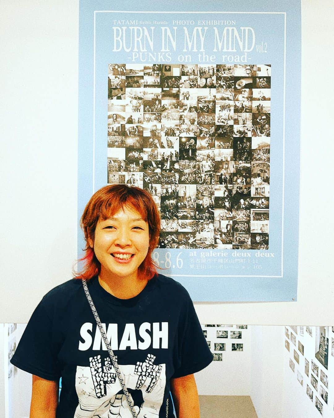 青木カズローのインスタグラム：「たたみちゃんの写真展へ。 行けないかなと思っていたけど、顔出せてよかった。  とても良い写真を撮るカメラマン。 名古屋で個展、明日8/6までなので是非🙌  @k5_ttm」
