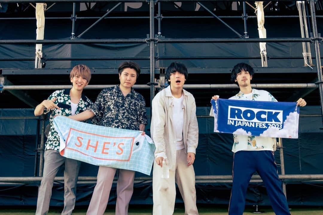 SHE'Sさんのインスタグラム写真 - (SHE'SInstagram)「2023.8.5(Sat) 「ROCK IN JAPAN FESTIVAL 2023」  蘇我スポーツ公園  今年もこの場所で最高の夏を過ごすことができました。 出会ってくれた全ての方に、ありがとうございました！  ----- 写真の無断使用・転載禁止 photo by @masafuji93   #SHE_S  #RIJF2023」8月5日 18時29分 - she_s_official