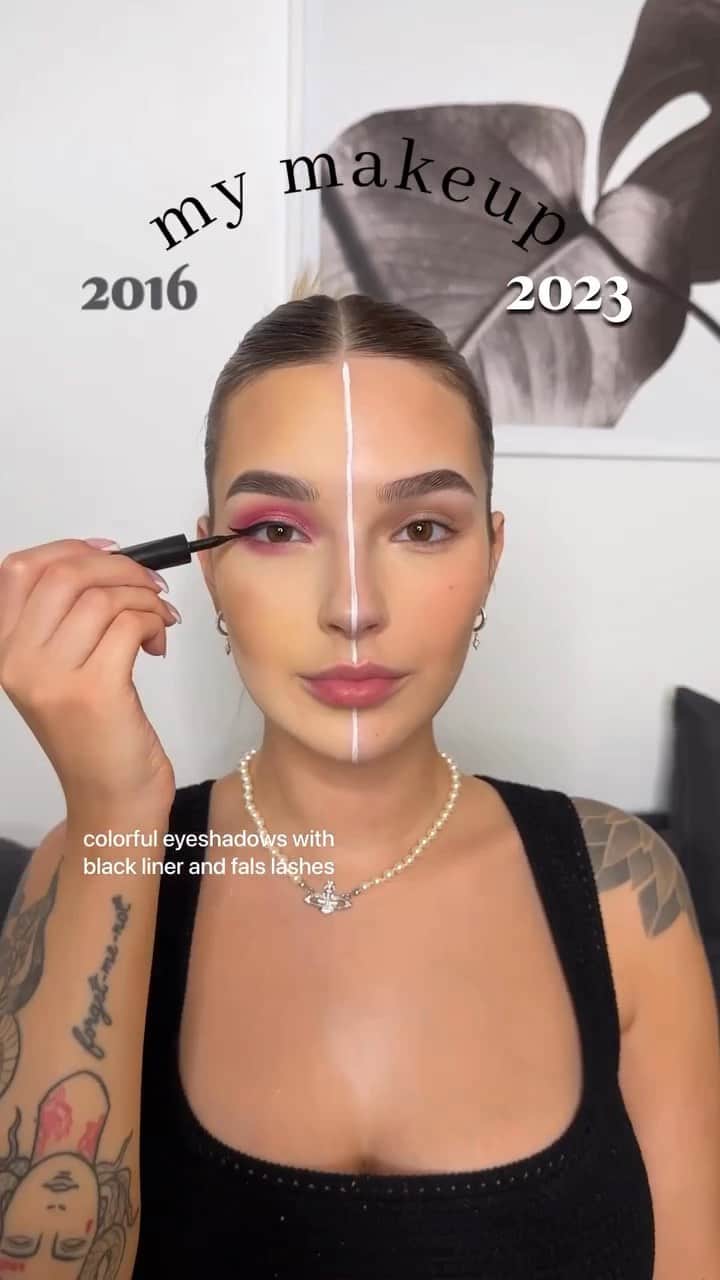 Huda Kattanのインスタグラム：「Which side do you like better? Repost the gorgeous @komunikatywnie」