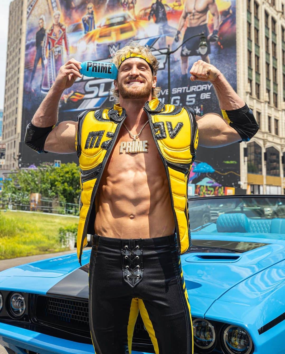 WWEのインスタグラム：「Tonight… the most viral match in WWE history 😈 @drinkprime」