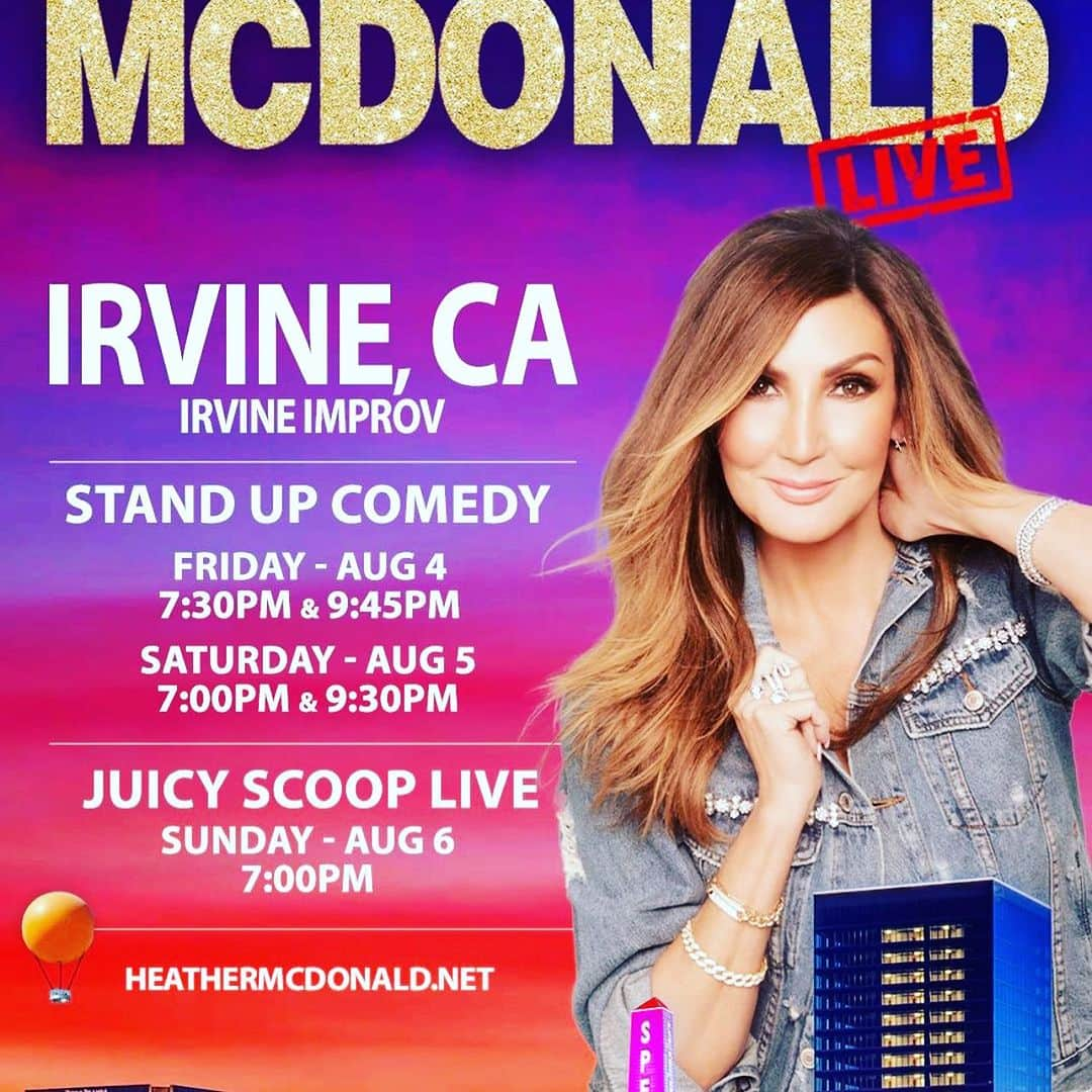 ヘザー・マクドナルドさんのインスタグラム写真 - (ヘザー・マクドナルドInstagram)「Last night was so fun! 3 shows left! See you soon! #juicyscoop #comedy #irvine #oc #newport #laguna #lagunabeach @irvineimprov @thebrandyhoward @mrjuliegoldman @katecaseyca」8月6日 5時51分 - heathermcdonald