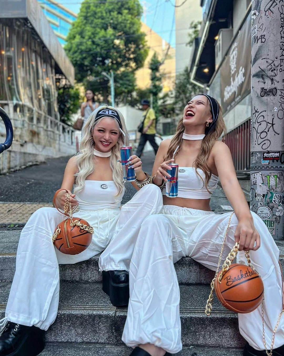 さぁちむさんのインスタグラム写真 - (さぁちむInstagram)「うさたにと双子コーデ👯‍♀️♡  〜テーマ〜 海外のストリートバスケで1番かっこよくて上手くて目立ってる人のクールな彼女」8月5日 21時30分 - saaachimu1123