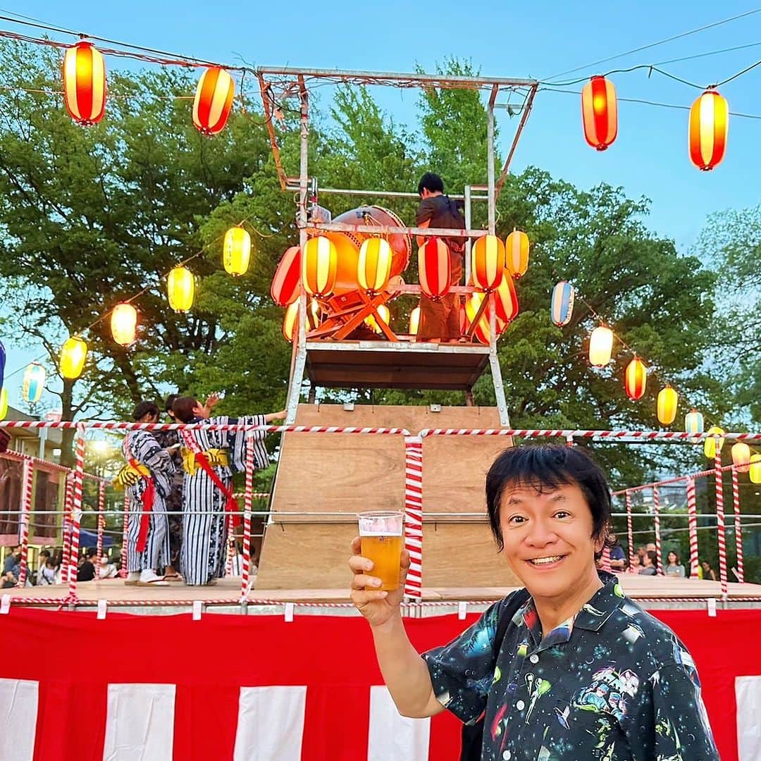 河崎実さんのインスタグラム写真 - (河崎実Instagram)「久しぶりに盆踊りに行ってきました。ビールがうまい！」8月5日 21時39分 - kawasakiminoru