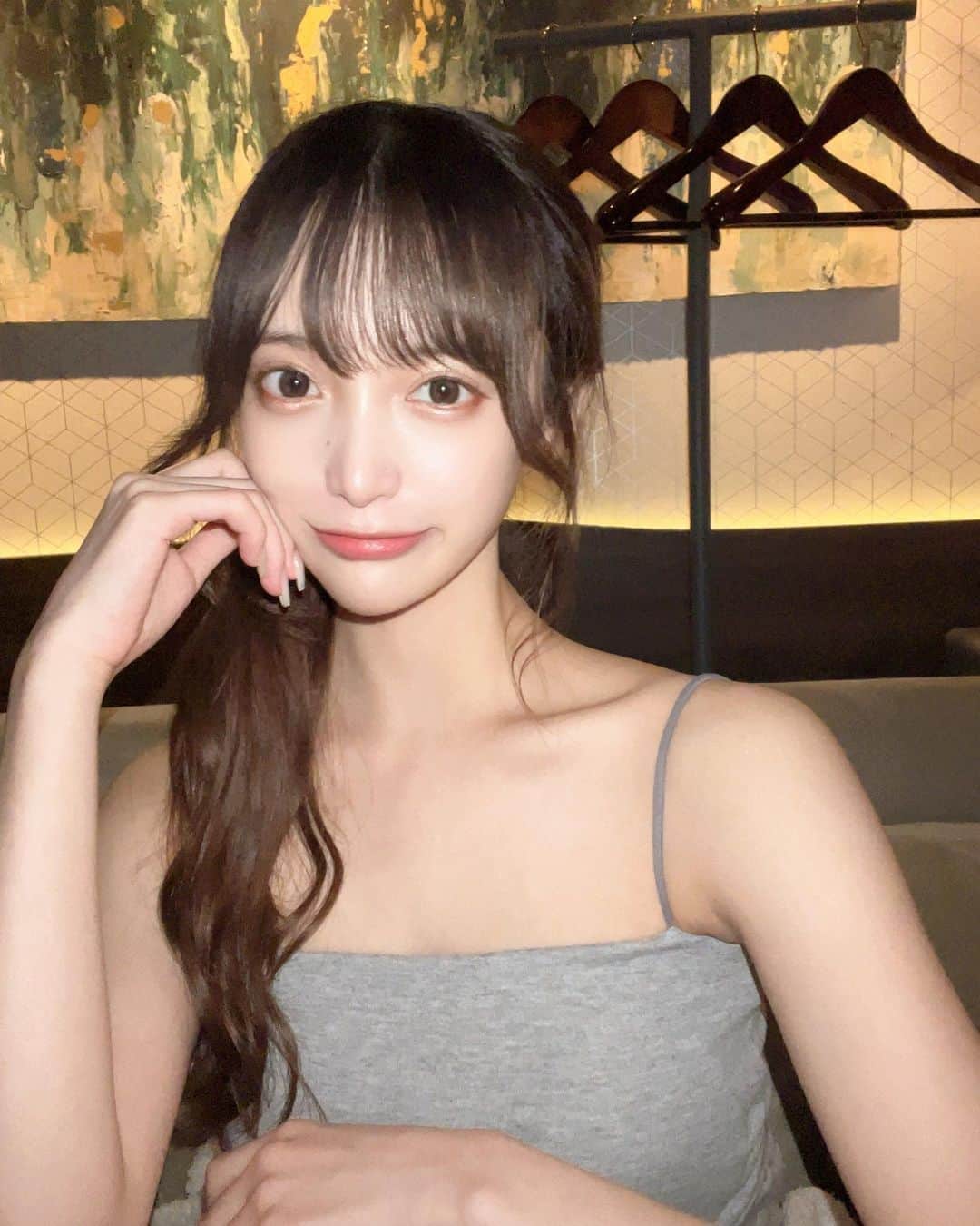 のインスタグラム：「この夏大活躍のLUNAのキャミさいっこう🌙　黒とグレー買ってみて良かったから白も欲しいのに人気になりすぎて買えない😭」