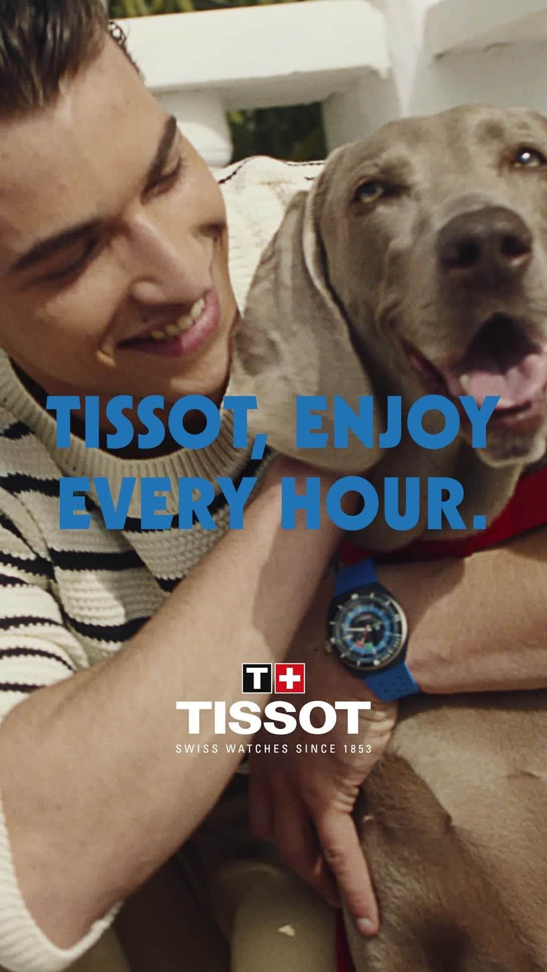 ティソのインスタグラム：「Unleash your playful side with the new Tissot Sideral on your summer escapades.」