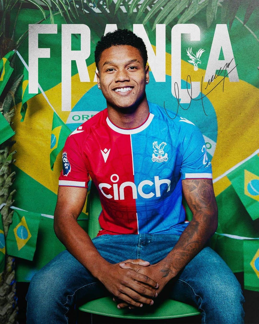 クリスタル・パレスFCさんのインスタグラム写真 - (クリスタル・パレスFCInstagram)「Welcome to Palace, Matheus França 🇧🇷🥳  #CrystalPalace #CPFC #PremierLeague #Franca #Brazil」8月5日 22時34分 - cpfc